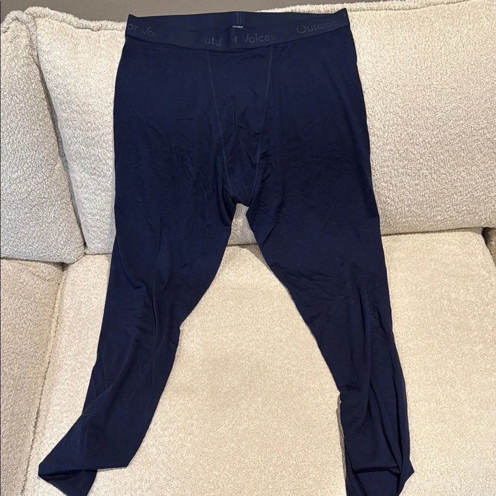 NWOT Outdoor Voices Men's Navy long Johns XL